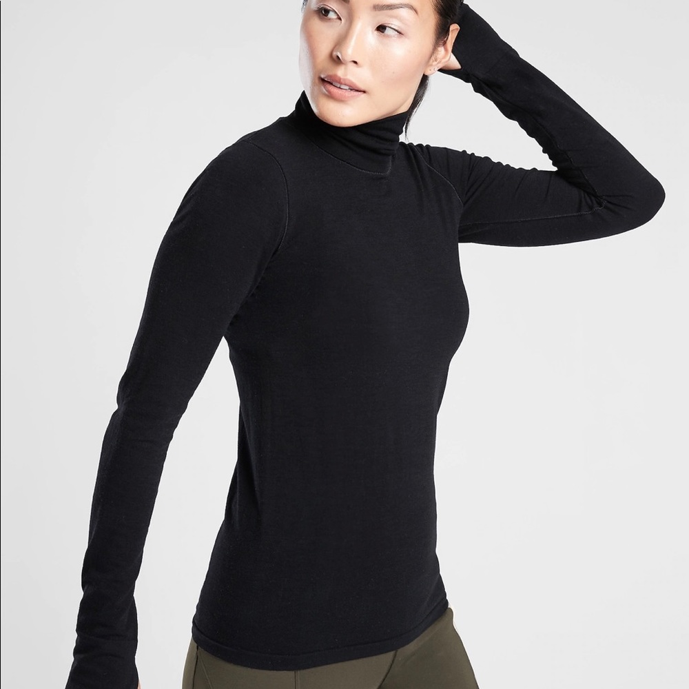 Lululemon Thin Black Turtleneck